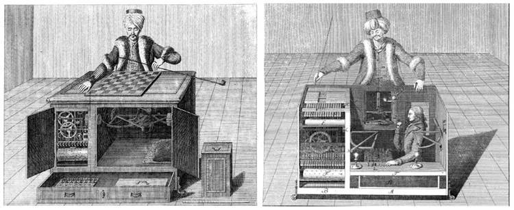 Le Turk Mecanique invention échecs