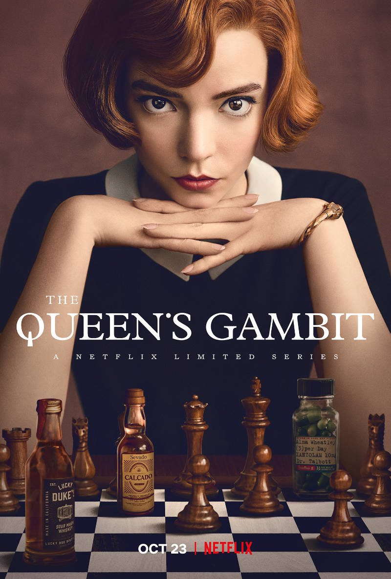 Affiche série et cinéma - Le jeu de la Dame, The Queen's Gambit